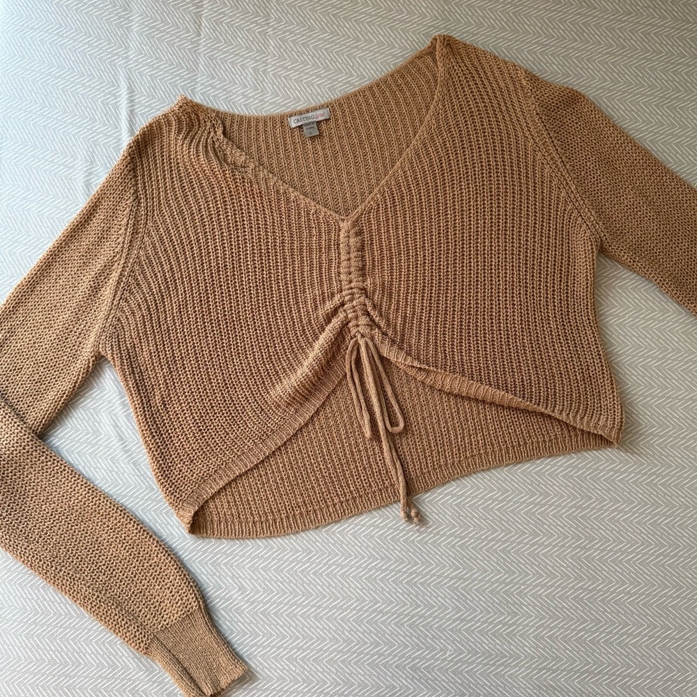 Women's Tan Knit Top